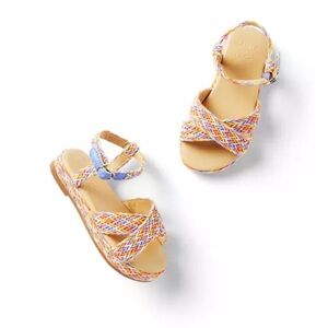 Janie and Jack Braided Espadrille Sandals Multicolor Bali Sunset 7